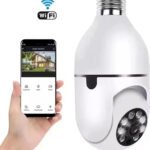 PTZ CCTV Bulb Camera 1080p Wireless