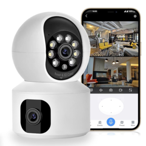 Dual Lens WiFi Smart CCTV Camera with 360° View